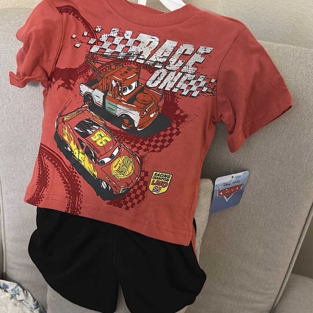 Disney Red and Black Cars Matching Set